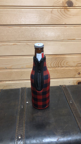 Zipper Bottle Sleeve - Red Buffalo