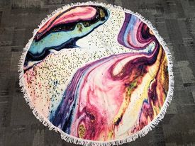 Round Beach Towel - 213 - Mineral