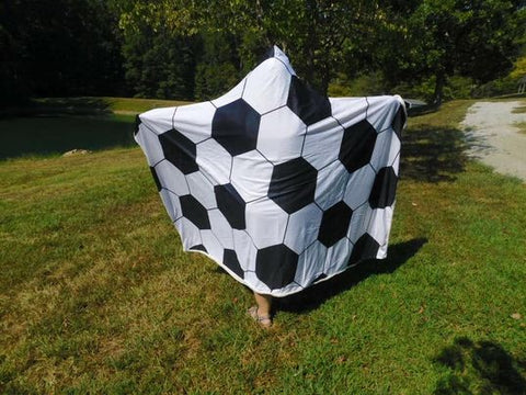 Adult Hooded Sports Blanket - Soccer