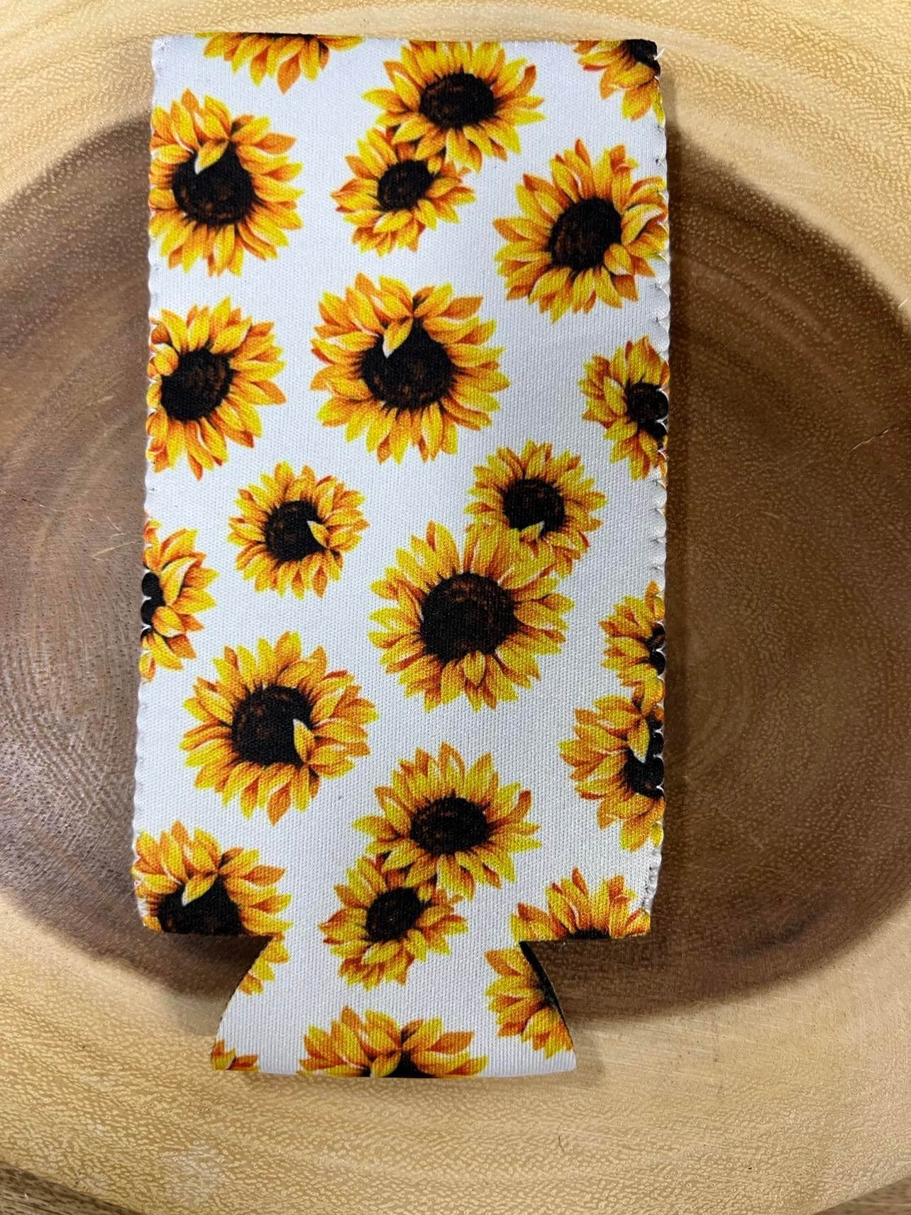 Skinny Can Sleeve - Sunflower (White Background)