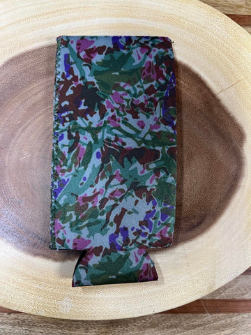 Tall Skinny Can Sleeve - Hunter Purple Floral