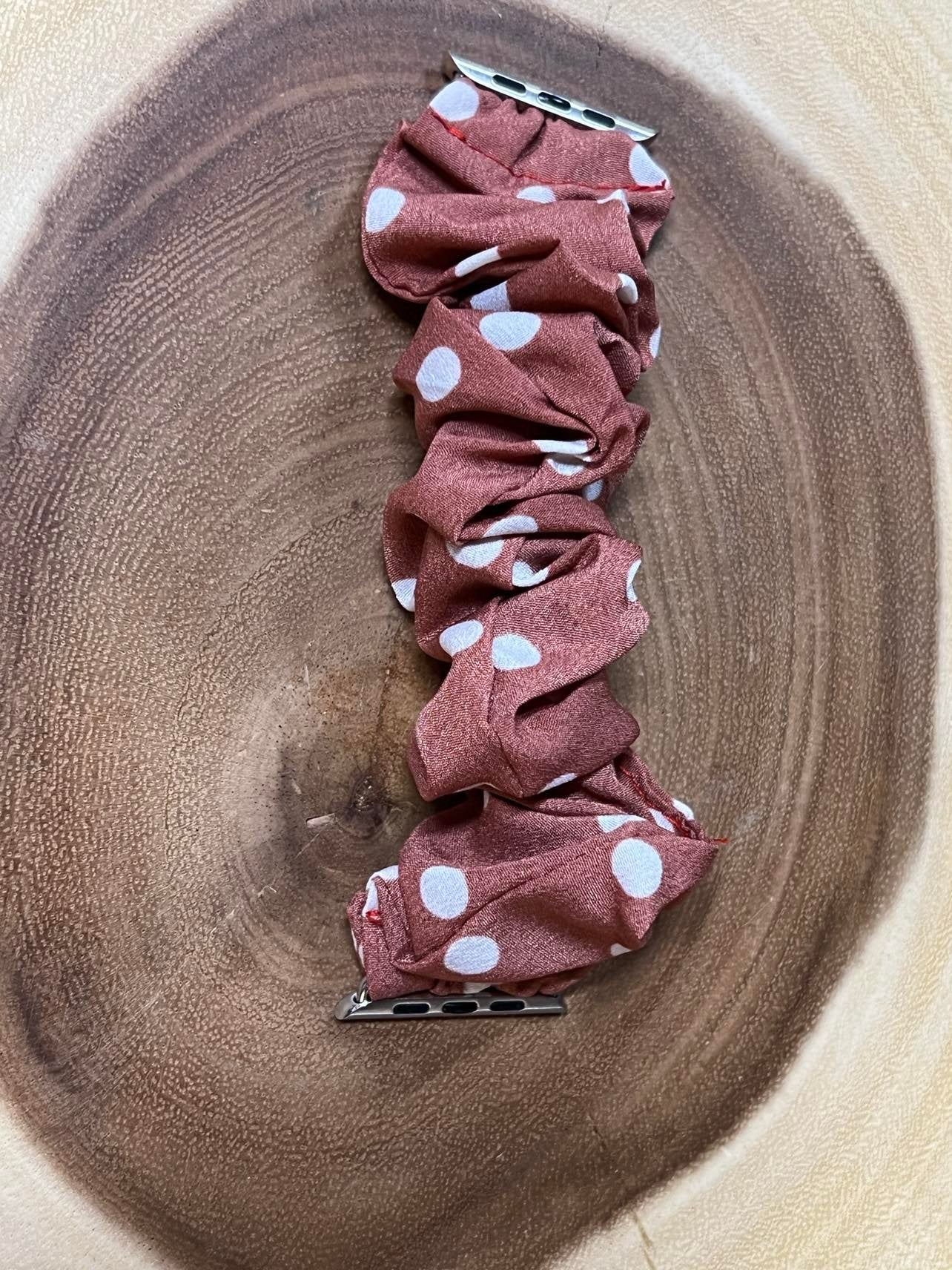 Scrunch Band for Apple iWatch - Mauve Polkadot - 38/40 mm