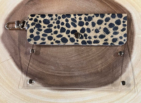 Clear Pouch with Clip - MP4 - Leopard