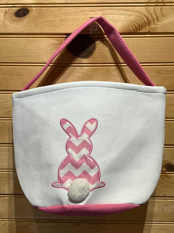 Easter Basket - EB110 - Chevron Bunny - Pink
