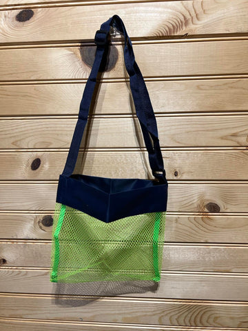 Small Seashell Bag - Navy Top / Green