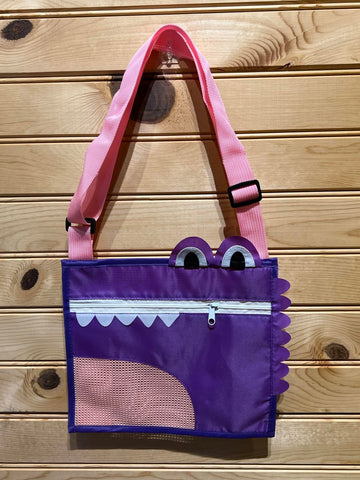 Seashell Bag - Gator - Purple / Pink Mesh