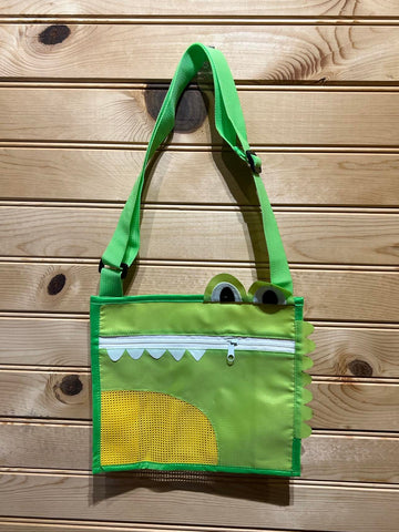 Seashell Bag - Gator -  Green / Yellow Mesh