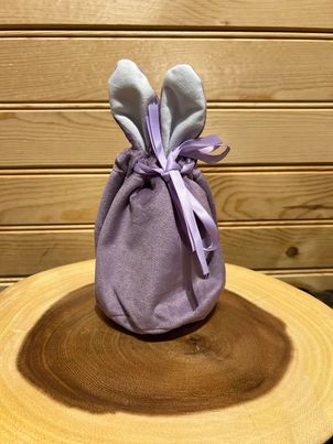 Velveteen Bunny Candy Pouch - Lavender