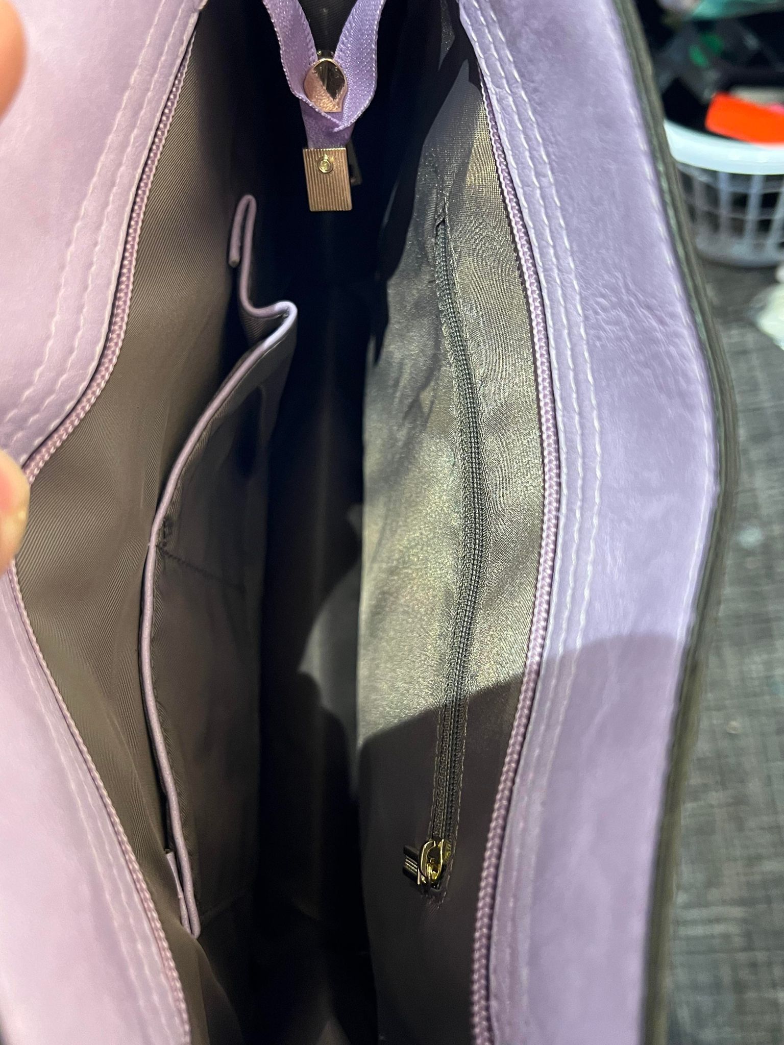 Cross Body Bag - Lavender and Leopard Strap