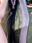 Cross Body Bag - Lavender and Leopard Strap