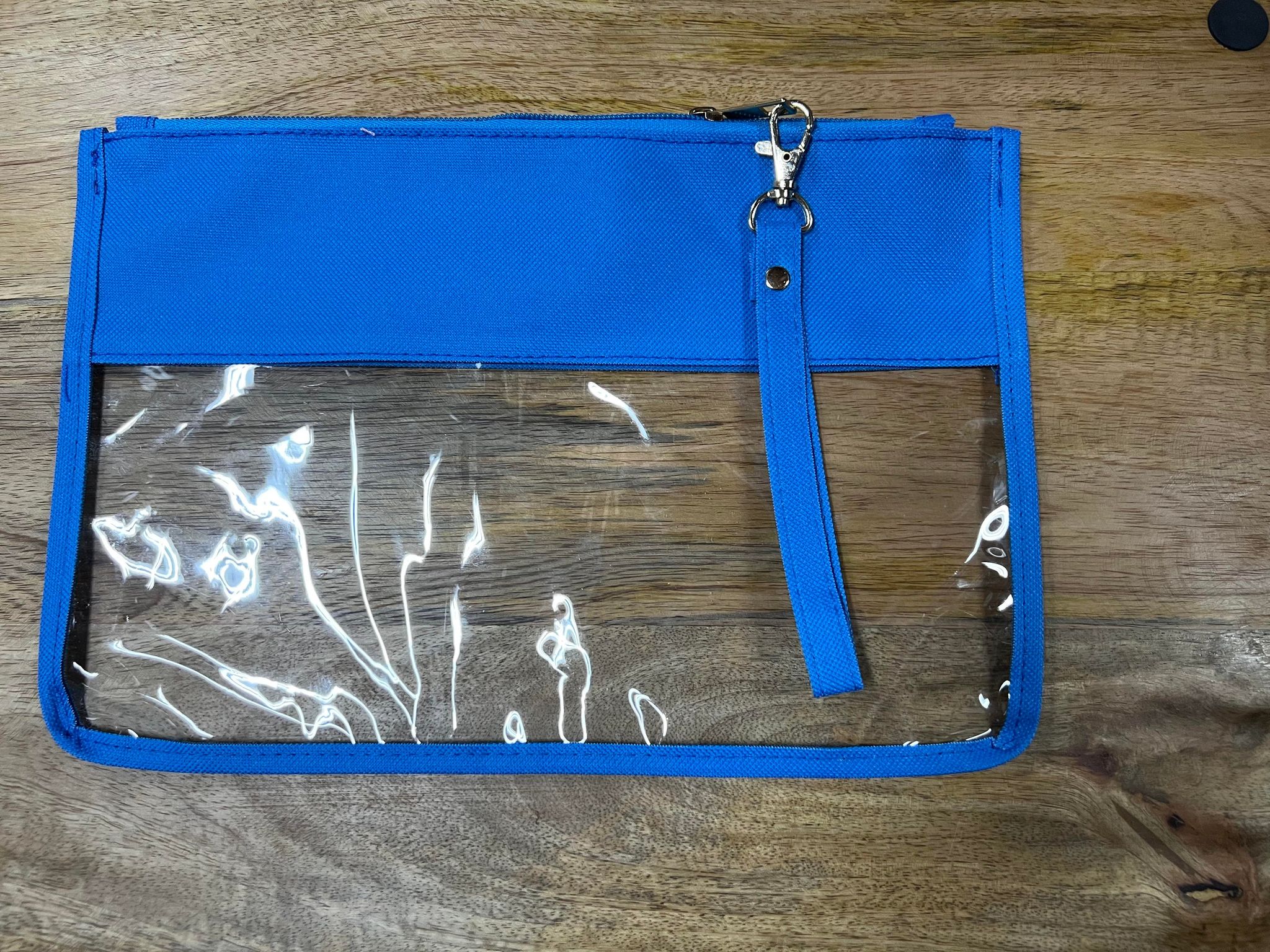 Popular Clear Wristlet - Blue