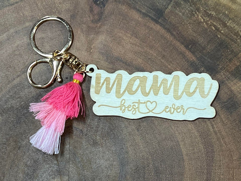 Moma Best Ever Keyring with Pink Shades Tassel