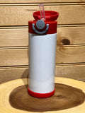 12 oz Sublimation Thermal Kids Water Bottle - Red