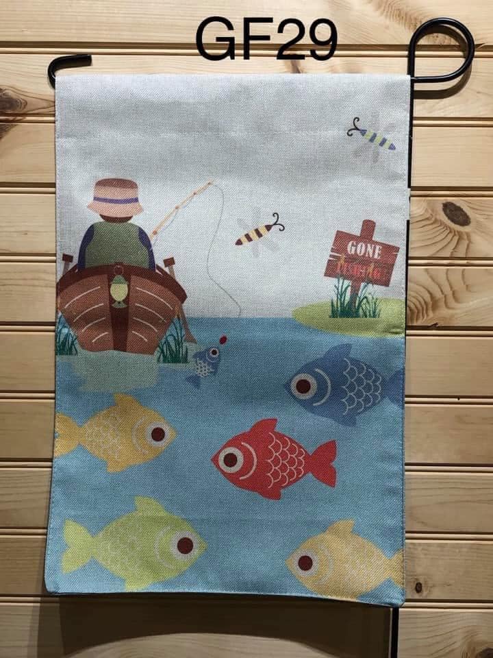 Garden Flag - GF29 - Grandpa/Pop Fishing