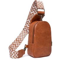 Vegan Leather Sling Bag - Taupe