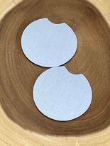 Neoprene Car Coaster - White