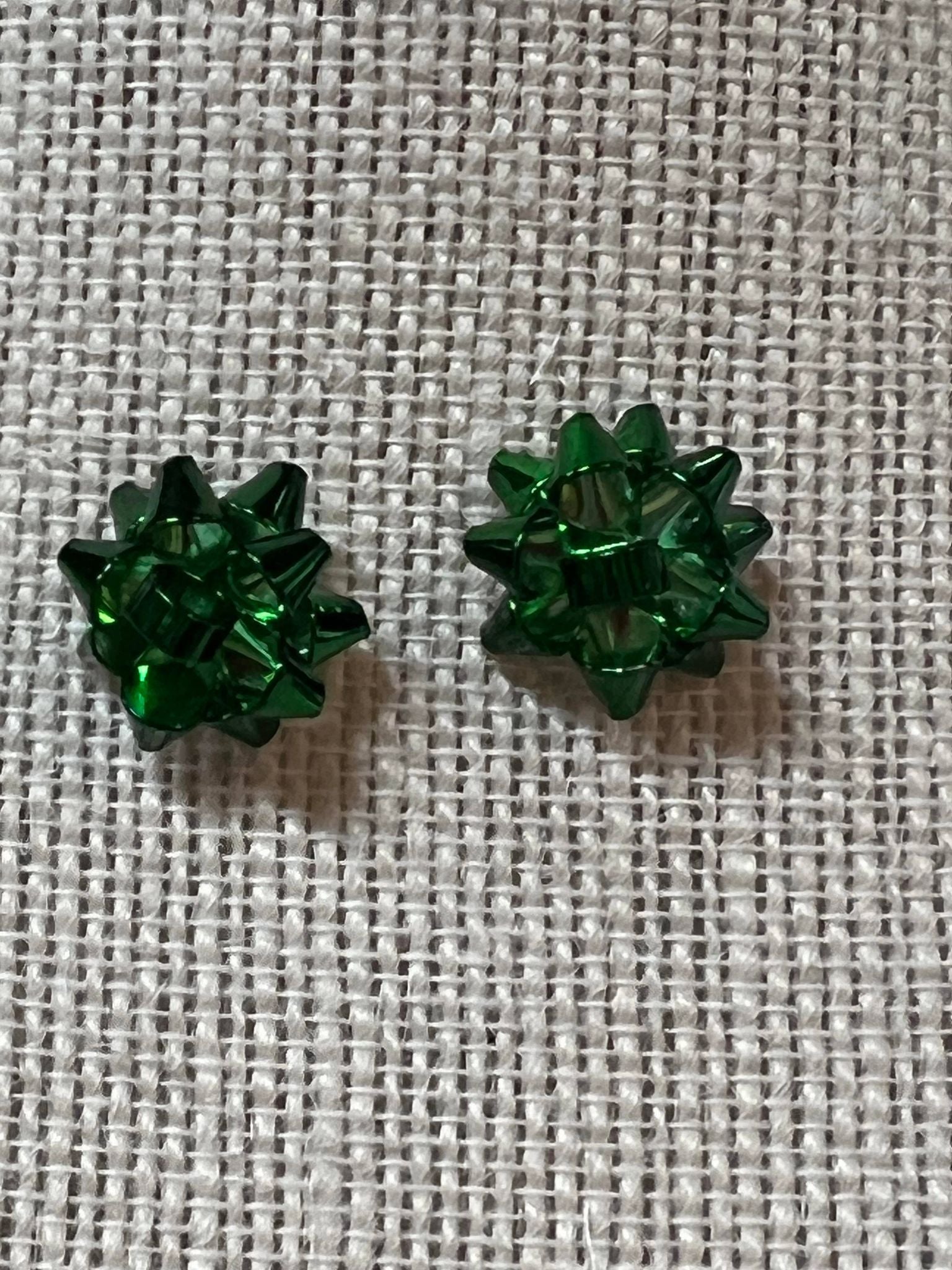 Bow Earring - Green