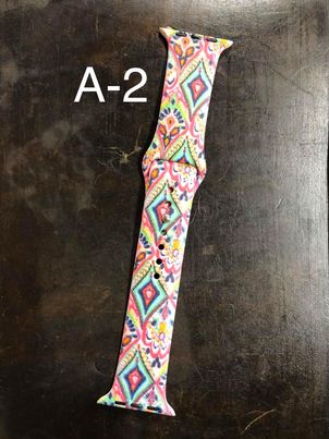 Pattern Silicon Apple Watch Bands - #2 - 42 mm / 44 mm
