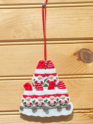 Gnomes Christmas Ornament - Family of 6