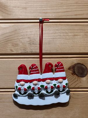 Gnomes Christmas Ornament - Family of 4