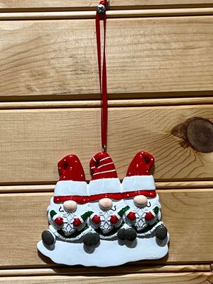Gnomes Christmas Ornament - Family of 3