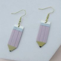 Pencil Earring - Purple