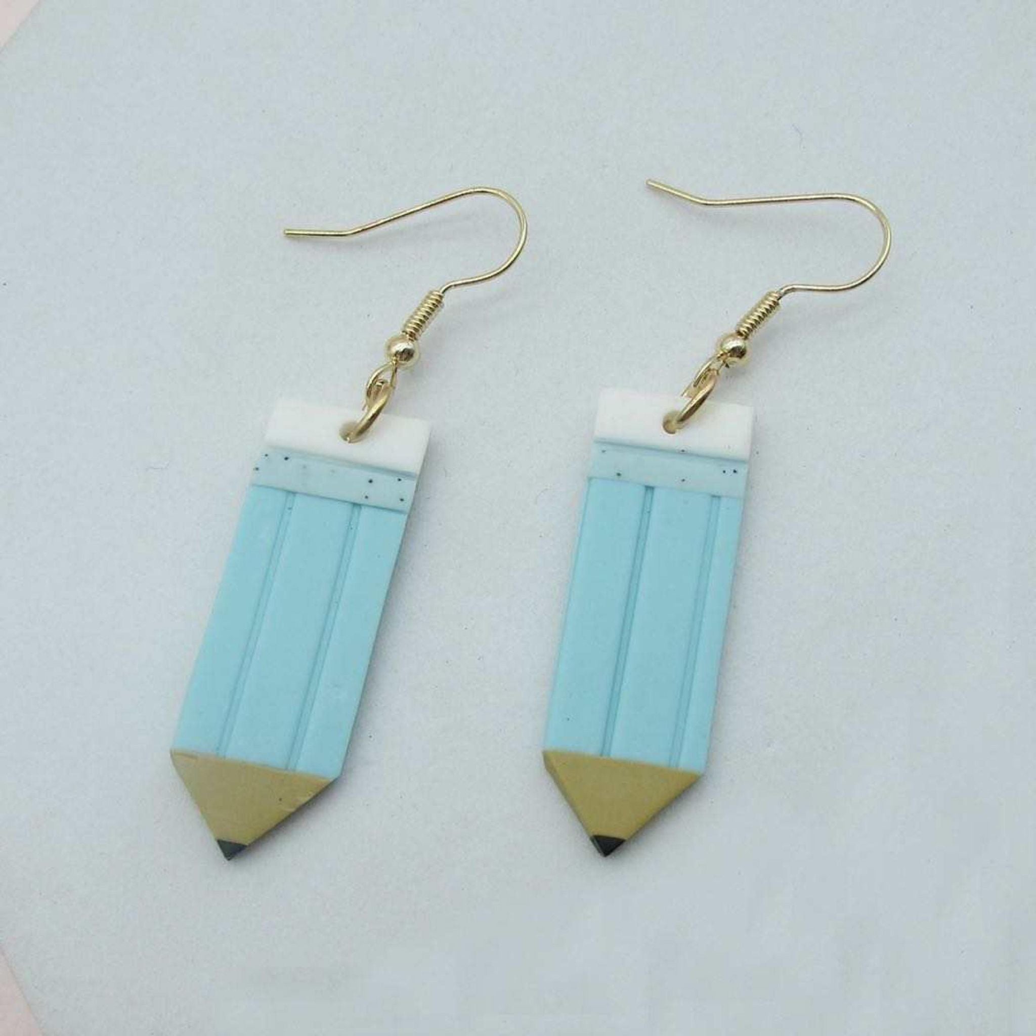 Pencil Earring - Blue