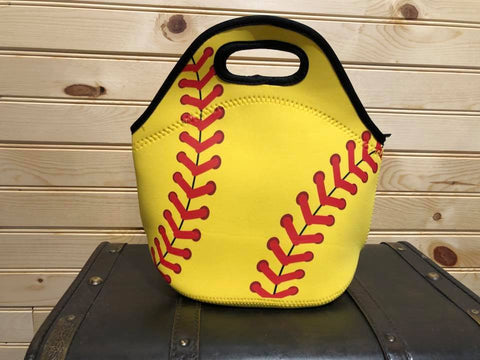 Neoprene Lunch Bag - Softball