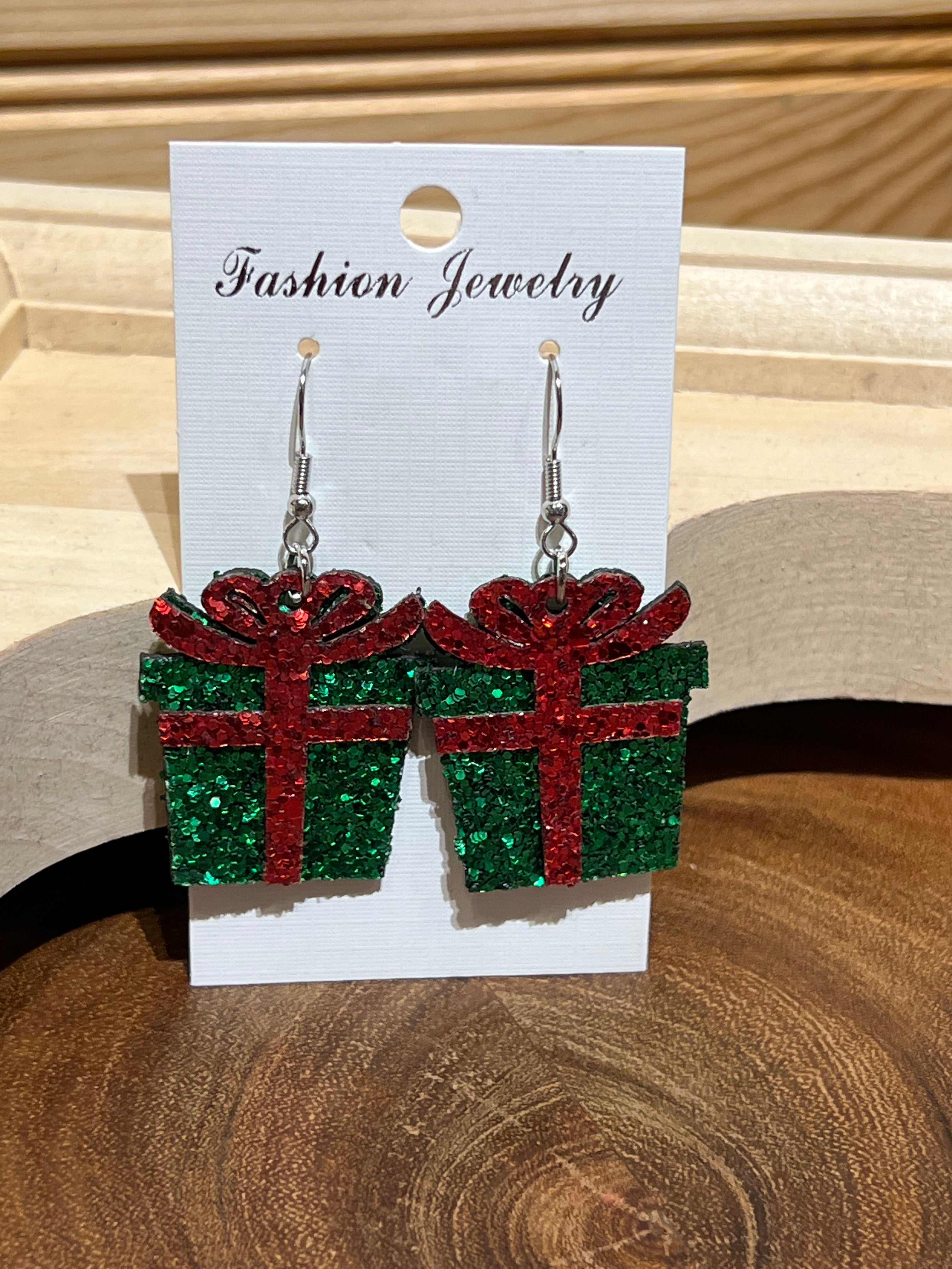 Christmas Present Earring