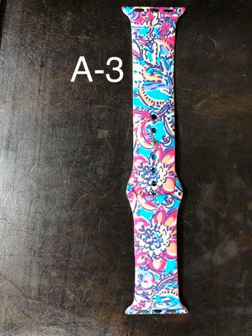Pattern Silicon Apple Watch Bands - #3 - 38mm / 40 mm