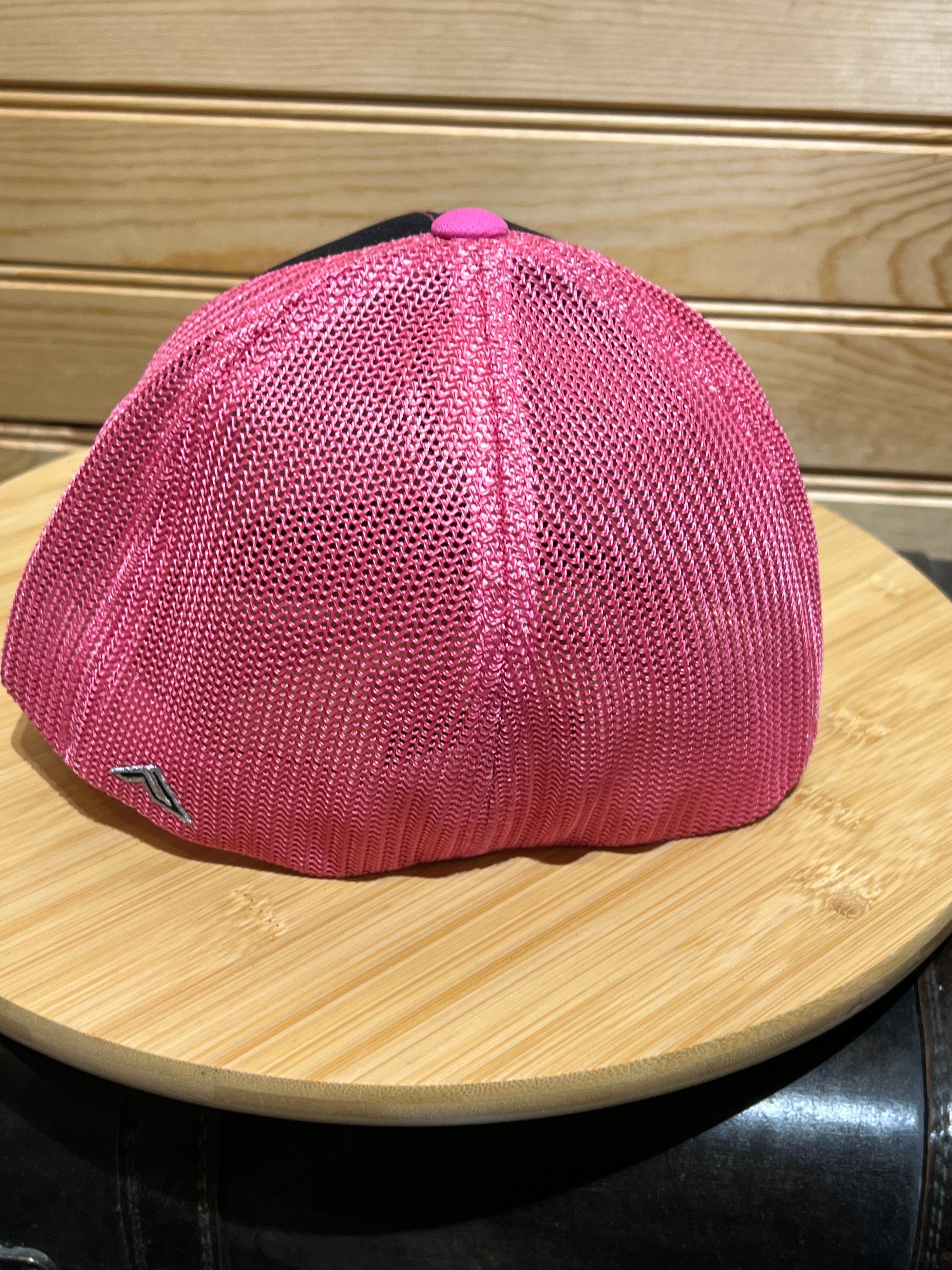 Pacific Trucker FlexFit ProModel 404M Sm-Med 6 7/8 - 7 3/8 - Pink Mesh with Black Front