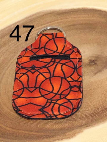 Neoprene Hand Sanitizer Keyring - #47 - Basketball