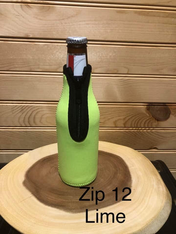 Zipper Bottle Sleeve - Lime