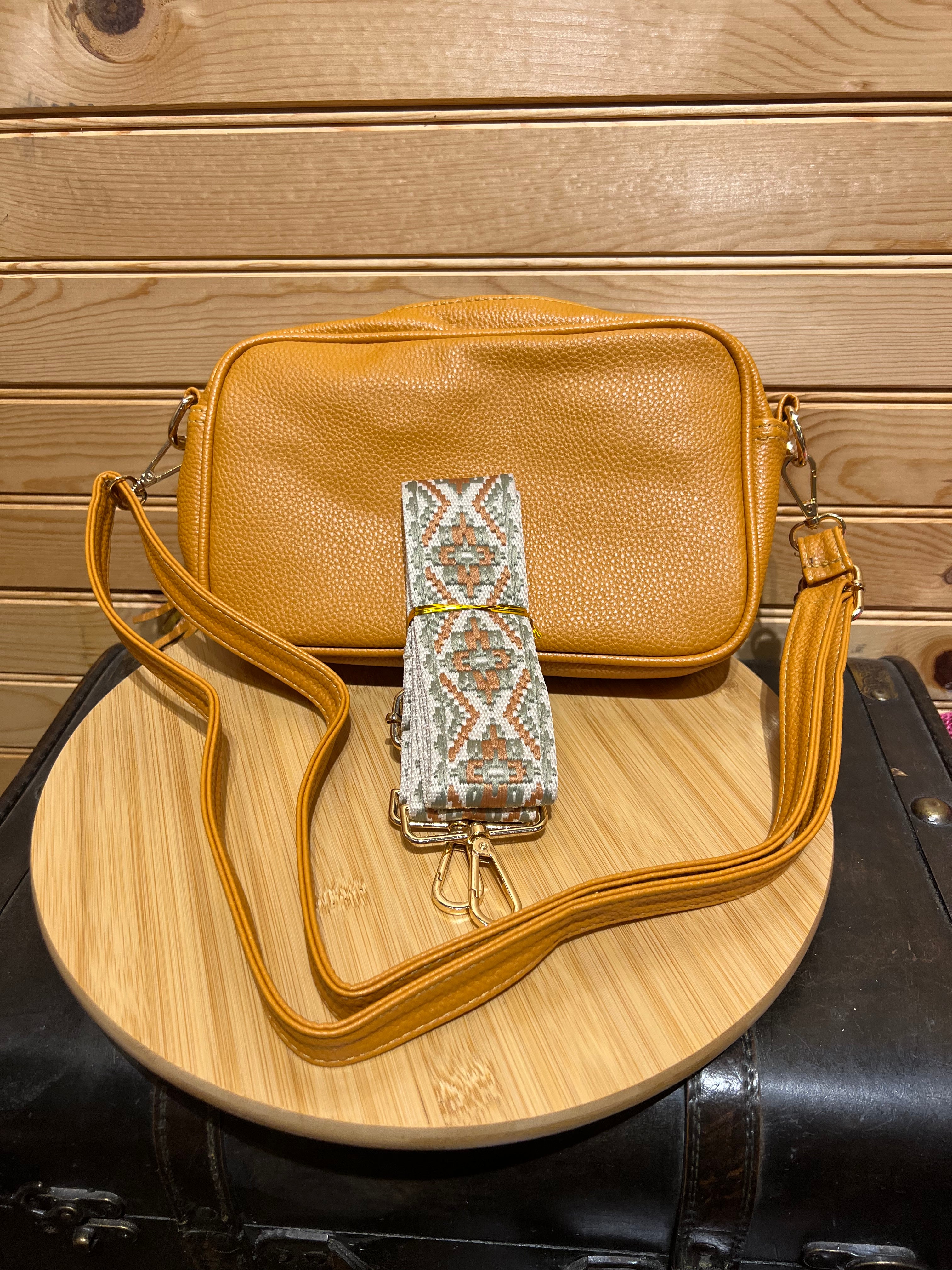 Bango Strap with Purse - Dk Mustard