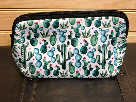 Neoprene Makeup Bag - Cactus