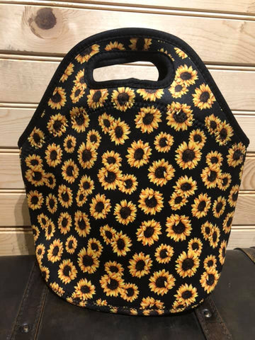 Lunch Bag - Sunflower (Black)