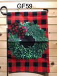 Garden Flag - GF59 - Red Buffalo with Wreath