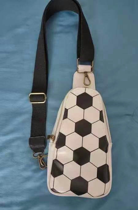 Vegan Leather Sling Bag - Soccer