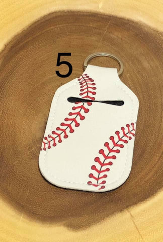 Neoprene Hand Sanitizer Keyring - #5 -Baseball