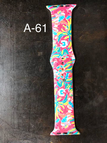 Pattern Silicon Apple Watch Bands - #61 - 38mm / 40 mm