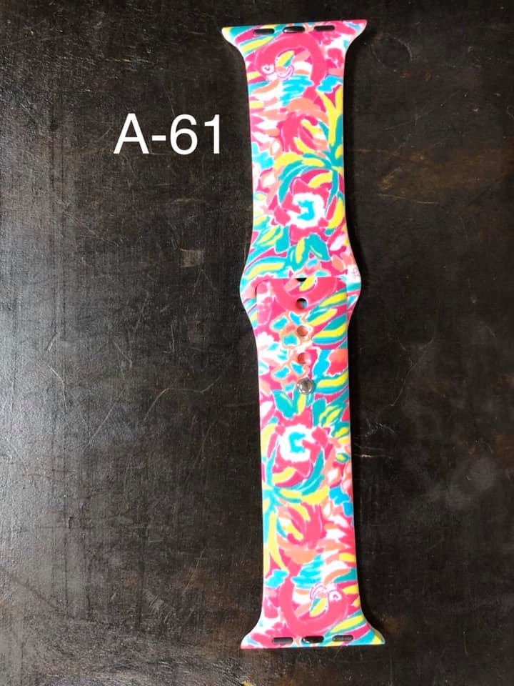 Pattern Silicon Apple Watch Bands - #61 - 42 mm / 44 mm