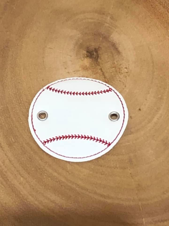 Vegan Leather Baseball tags