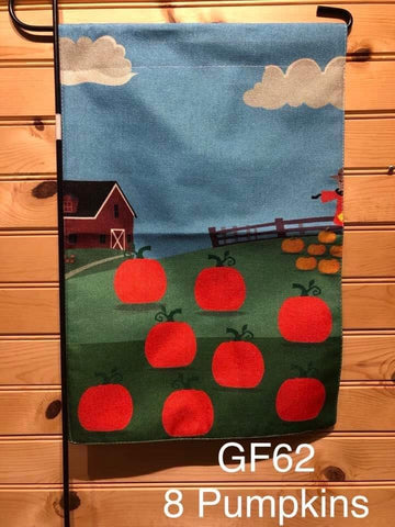 Garden Flag - GF62 - Pumpkin Patch with 8 Pumpkins