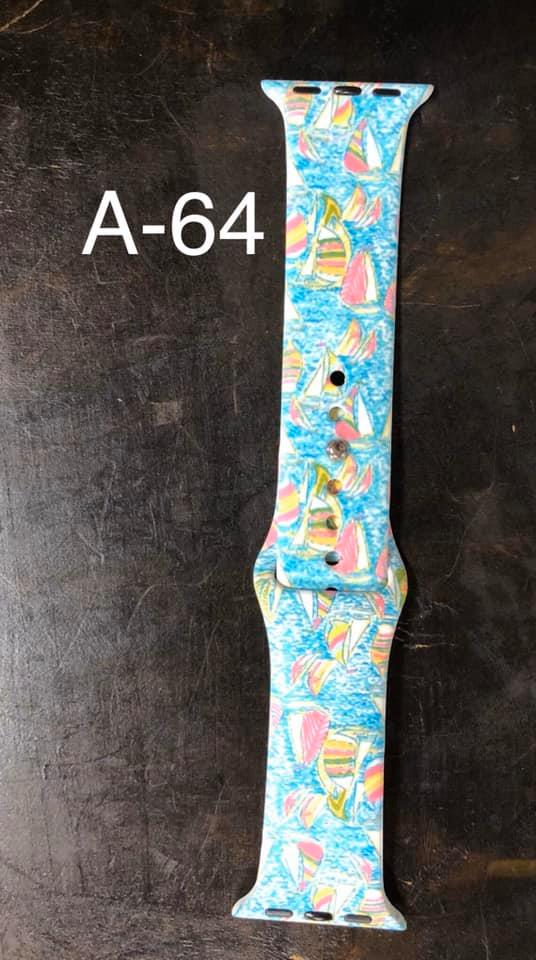 Pattern Silicon Apple Watch Bands - #64 - 42 mm / 44 mm