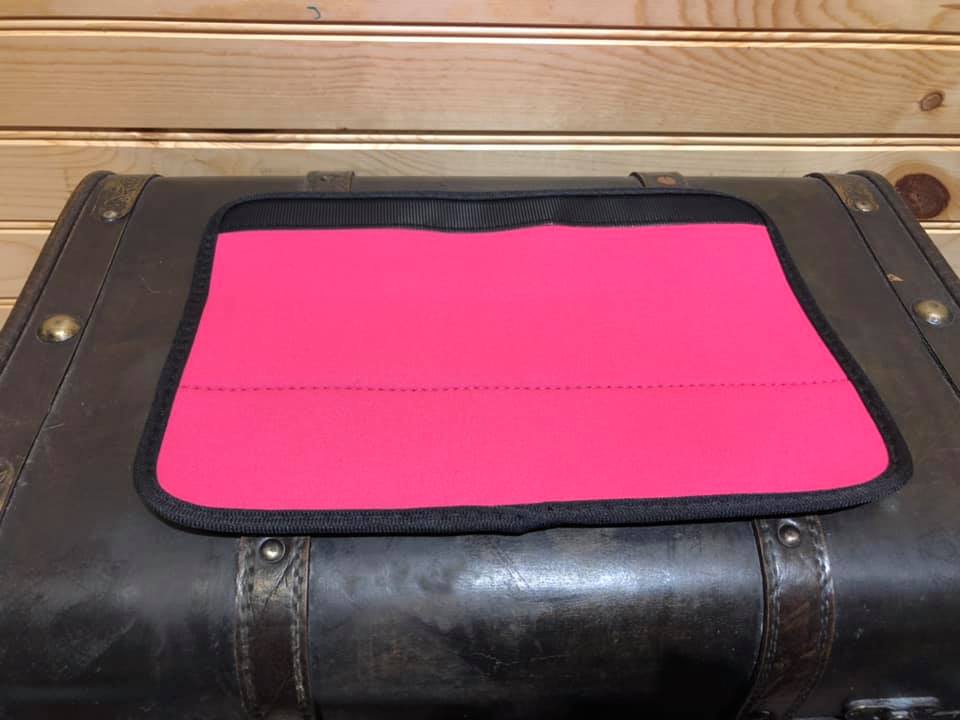 Neoprene Seat Belt Cover - Hot Pink