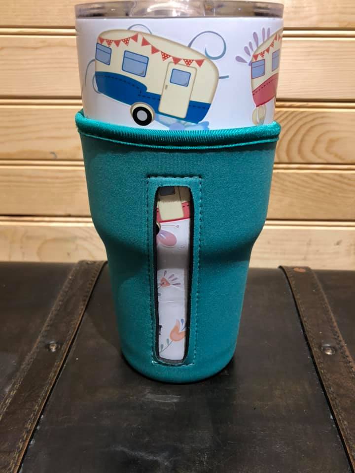 Drink Sleeve for Soft Drinks or Coffee Drinks - Green