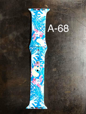 Pattern Silicon Apple Watch Bands - #68 - 38mm / 40 mm