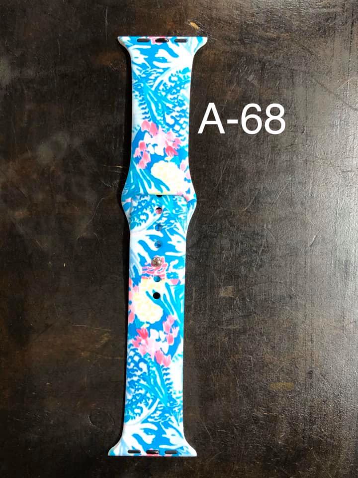 Pattern Silicon Apple Watch Bands - #68 - 42 mm / 44 mm