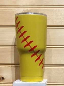Sports 30 oz Stainless Tumbler - Softball