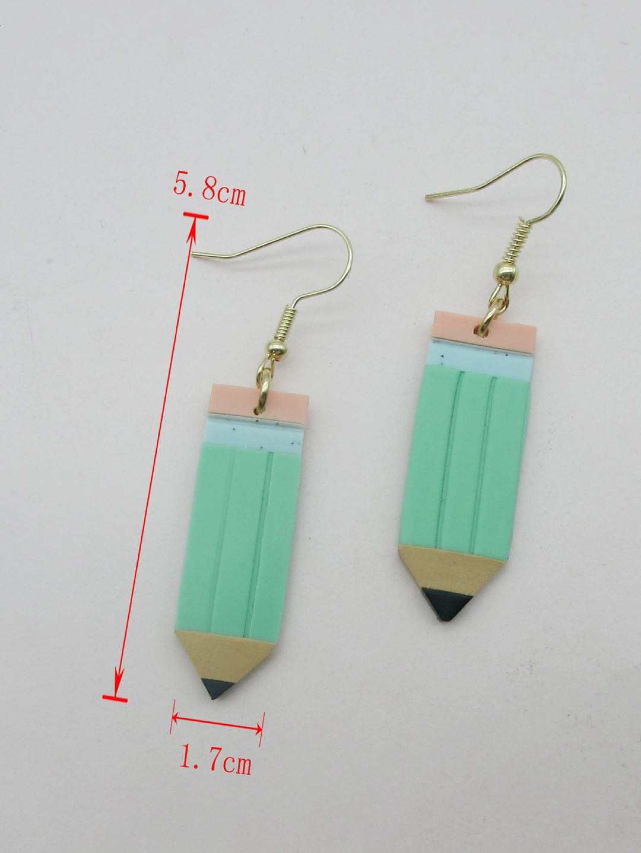 Pencil Earring - Yellow